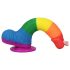 Lovetoy Prider - aidon tuntuinen dildo, sateenkaari, 20cm