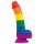 Lovetoy Prider - realistinen silikonidildo - 19cm (sateenkaari)