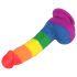 Lovetoy Prider - realistinen silikonidildo - 19cm (sateenkaari)