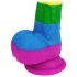 Lovetoy Prider - realistinen silikonidildo - 19cm (sateenkaari)