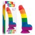 Lovetoy Prider - realistinen silikonidildo - 19cm (sateenkaari)