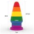 Lovetoy Prider - anustappi, sateenkaari, 15 cm