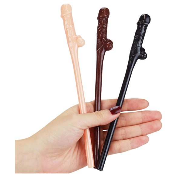 Lovetoy - realistinen penis pillipaketti (luonnollinen-tumma-musta)