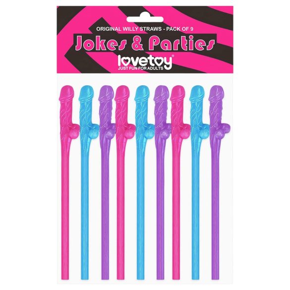 Lovetoy - Realistiset penis-pillimehut (pinkki-sininen-violetti)
