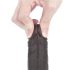 Lovetoy Sliding-Skin - kaksikerroksinen dildo - 18 cm - ruskea