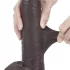 Lovetoy - kaksikerroksinen dildo - 23 cm - ruskea