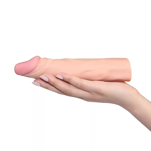 Lovetoy Pleasure X-tender - peniksenhylsy - 19 cm - läpikuultava