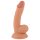 Herra Töykeä - imukuppidildo kiveksillä, 18cm (luonnollinen)