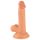Mr. Rude - aidon tuntuinen imukuppidildo kiveksillä, 17 cm (nude)