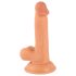 Mr. Rude - aidon tuntuinen imukuppidildo kiveksillä, 17 cm (nude)