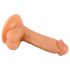 Mr. Rude - aidon tuntuinen imukuppidildo kiveksillä, 17 cm (nude)