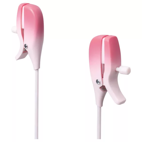 Lovense Gemini - Sovelluksella ohjattava värisevä nännipuristin (pinkki)