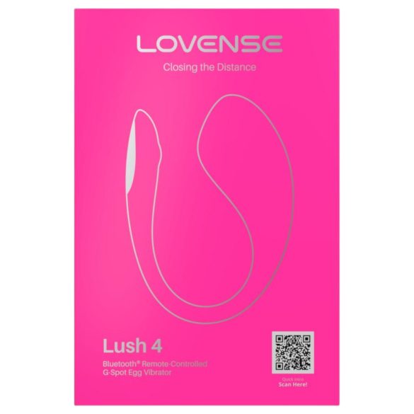Lovense Lush 4 - vibraatiomuna - etäohjattava - pinkki