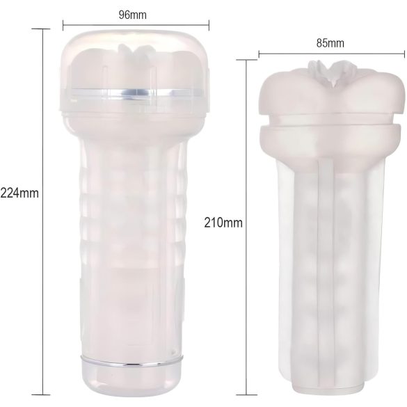 Tracy's Dog Crystal - realistinen tekovagina mastubaattori - läpinäkyvä