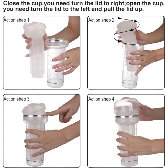 Tracy's Dog Crystal - realistinen tekovagina mastubaattori - läpinäkyvä