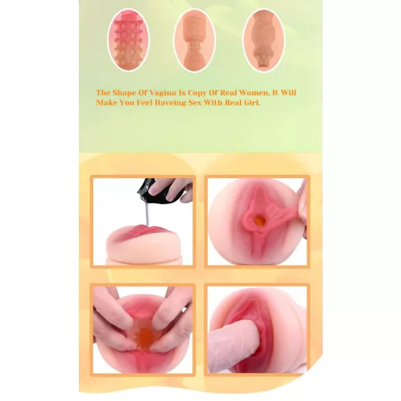 Tracy's Dog - masturbointikuppi - realistinen vagina - musta/nude