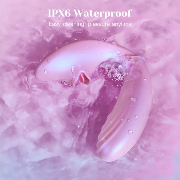 Tracy's Dog OG Lick - G-pistevibraattori ja klitoriskiihotin - pinkki