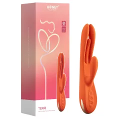   Honey Play Box Terri - Sovelluksella ohjattava klitoriskiihotin varrella (oranssi)