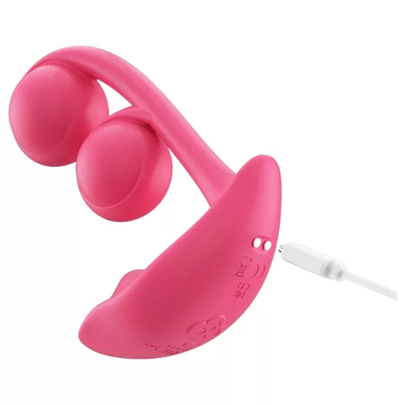 Honey Play Box Melody - älykäs helmi 2in1 vibraattori - punainen