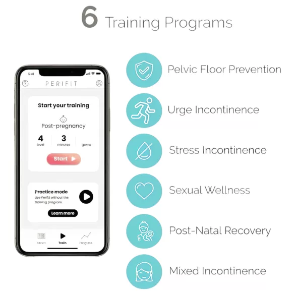 Perifit - älykkäät geishakuulat - ladattava - pinkki