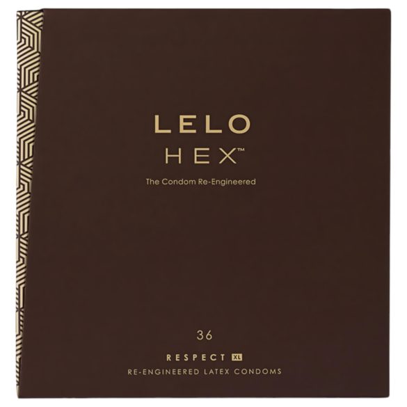 LELO Hex Respect XL - kondomi - XL koko - 36 kpl