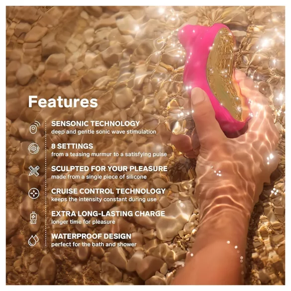 LELO Sona Cruise - klitoriskiihotin - ääniaallot - pinkki