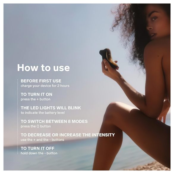 LELO Sona - klitoriskiihotin - ääniaallot - musta