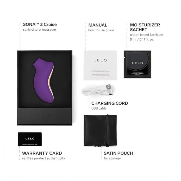 LELO Sona 2 Cruise - clitoriskiihotin - ääniaallot - violetti