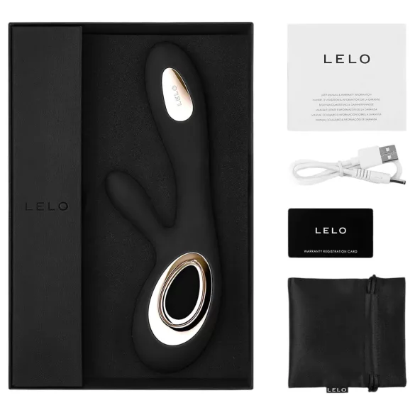 LELO Soraya Wave - jännevibraattori - liukuva, klitoriskiihotin - musta
