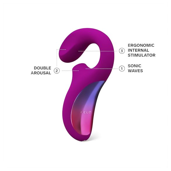 LELO Enigma - ladattava, vedenkestävä, 2in1 G-pistevibraattori (lila)