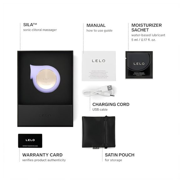 LELO Sila - klitoriskiihotin - vedenkestävä, ääniaalto - violetti