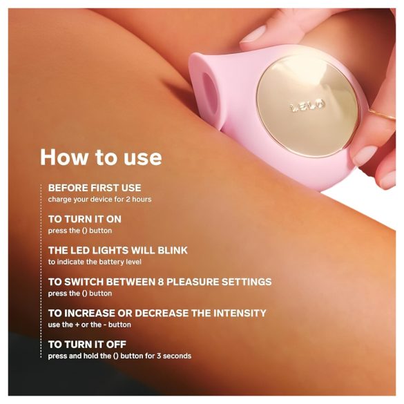 LELO Sila - klitoriskiihotin - vedenkestävä, ääniaalto - violetti