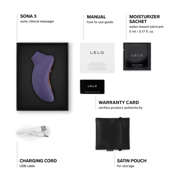 LELO Sona 3 - klitoriskiihotin ääniaalloilla - violetti
