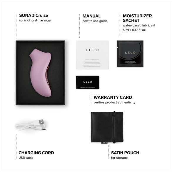 LELO Sona 3 Cruise - klitoriskiihotin - ääniaalto - pinkki