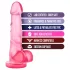 B Yours Sweet N Hard 4 - realistinen dildo kiveksillä - 18 cm - pinkki