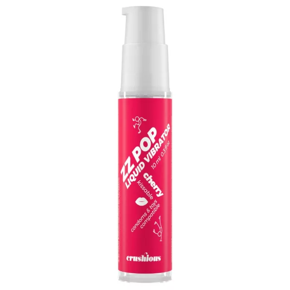 Crushious ZZ POP - syötävä nestemäinen vibraattori, kirsikka (10 ml)