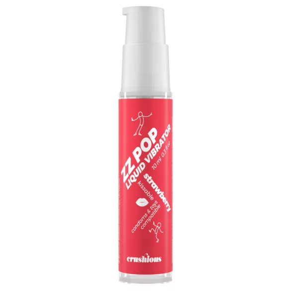 Crushious ZZ POP - syötävä nestemäinen vibraattori, mansikka (10 ml)