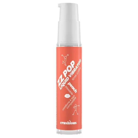 Crushious ZZ POP - syötävä nestemäinen vibraattori, persikka (10 ml)