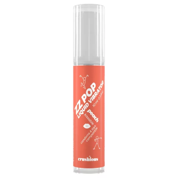 Crushious ZZ POP - syötävä nestemäinen vibraattori, persikka (10 ml)