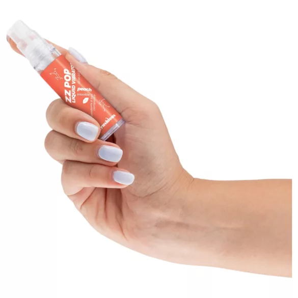 Crushious ZZ POP - syötävä nestemäinen vibraattori, persikka (10 ml)