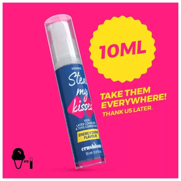 Crushious Steal My Kisses - makuvoideltava liukuvoide, energiajuoma (10 ml)