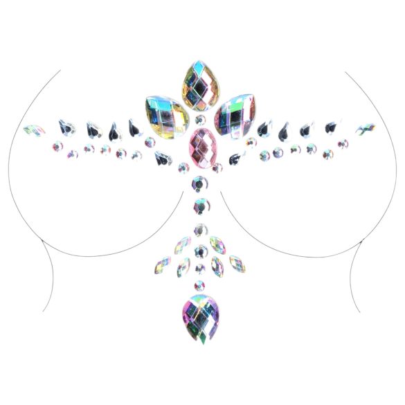 Le Désir - dekolteetiketti - kimalteleva - sateenkaari