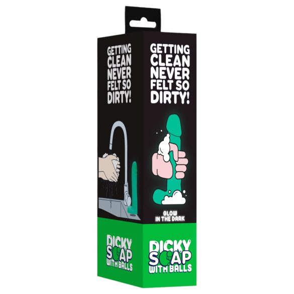 Dicky - penismuotoinen saippua valoefektillä kiveksillä 265g
