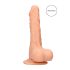 RealRock 7" - aidon tuntuinen dildo kiveksillä (17 cm) - luonnollinen