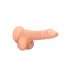 RealRock Dong 7 - aidontuntuinen, kivestinen dildo (17cm) - luonnollinen