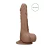 RealRock - Dildo kiveysten kanssa - realistinen, 17 cm - tumma natur