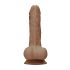 RealRock 7 - aidon tuntuinen tekopenis (17 cm), tumman luonnollinen