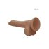 RealRock 7 - aidon tuntuinen tekopenis (17 cm), tumman luonnollinen