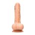 RealRock Dong 8 - Aidon tuntuinen dildo kiveksillä (20 cm) - luonnollinen