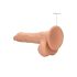 RealRock Dong 8 - Aidon tuntuinen dildo kiveksillä (20 cm) - luonnollinen